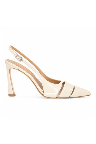 Slingback donna in naplak colore latte. NICOL BONNET | 2508-LATTE